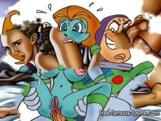 Famous cartoons anal orgies