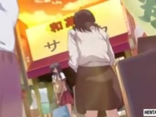 Tied Up Hentai Schoolgirl Sucks Guys Hard Cock