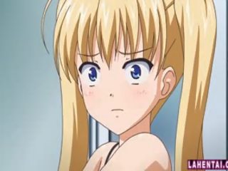 Blonde Hentai Teen Gets Her Wet Pussy Pumped Deep