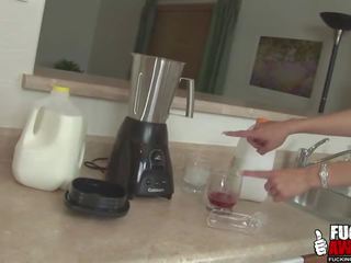 Vivian West Enjoys Making An Ass Smoothie