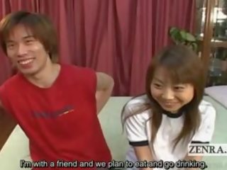 Subtitled Japanese Amateur Interview Foreplay Threesome