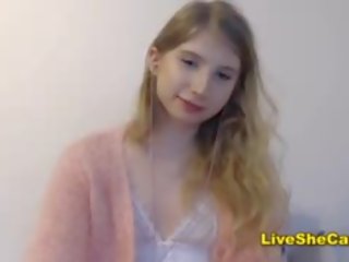 Cute Russian shemale webcam teasing