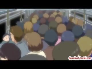 Hentai punca zajebal s a perv v na izraziti vlak