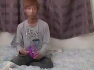 Japanese Twink Takuya Drilled Hard By Sex Tool