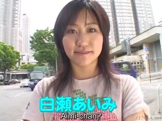 Subtitled japansk av stjerners stripped naken i offentlig til orgasme