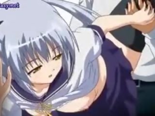 Hypnotic hentai cutie mengusik lama zakar