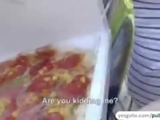 Public Fucking With Pizza Delivery Girl