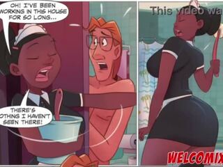 Jebanie the terrific maid&excl; mop na the maid&excl; the neslušné animácia komiks