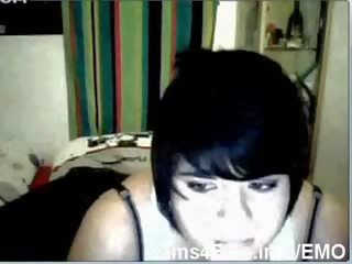 EMO Cute Chubby Teen Goth Girl On Cam!