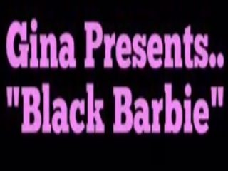 Crossdresser lányos gina - fekete barbie