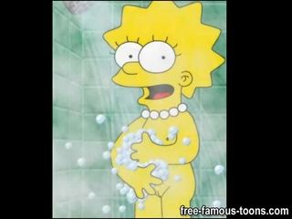 Lisa simpson godes se et gicle tous sur la lieu