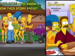 Flandis baise la simptoons hotties&excl; pepperoni pizza&excl; la simptoons