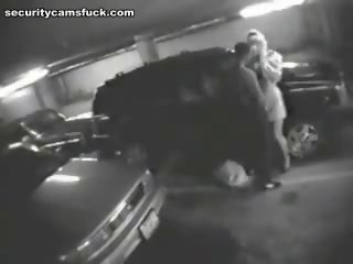 Real Life Parking Lot Big Sex Porno Shot By The Security Webcam