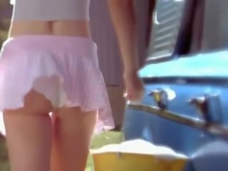 Sexy Babe Washing Car