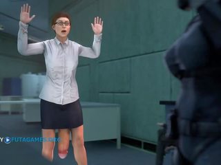 Futa con gigante peter in ufficio, gameplay episodio