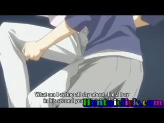 Søt anime homofil gutt varmt foreplayed og kjønn moro