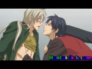 Hentai gejs zīle licking un dzimumloceklis nepieredzējošas akts