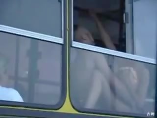 Public indecency on the bus this horny couple doesnt give a shit (amateur mature mom mother milf granny outdoors cumshot MadMaxxx )