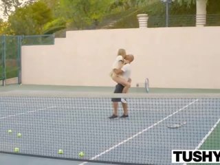Horny hot fuck with the tennis trainer