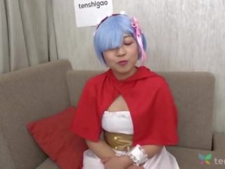 Japonská riho v ji oblíbený anime kostým přichází na rozhovor s nás na tenshigao - johnson sání a míč výprask amatér gauč odlitek 4k &lbrack;part 2&rsqb;